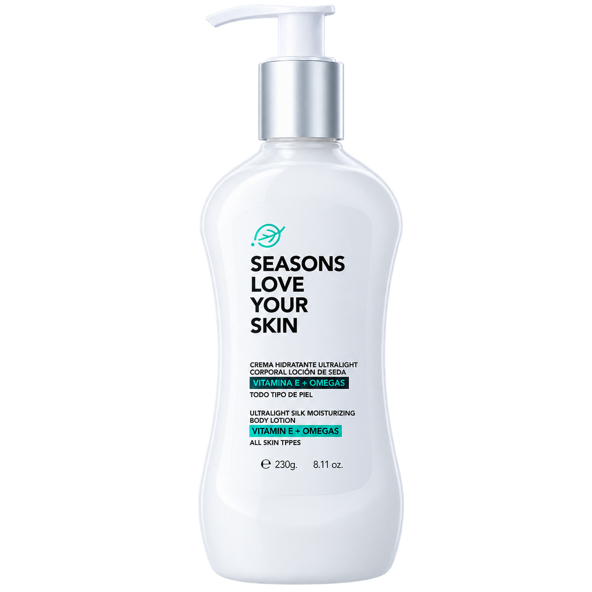 Crema Hidratante Ultralight Corporal Loción de Seda (vitamina e + omegas))