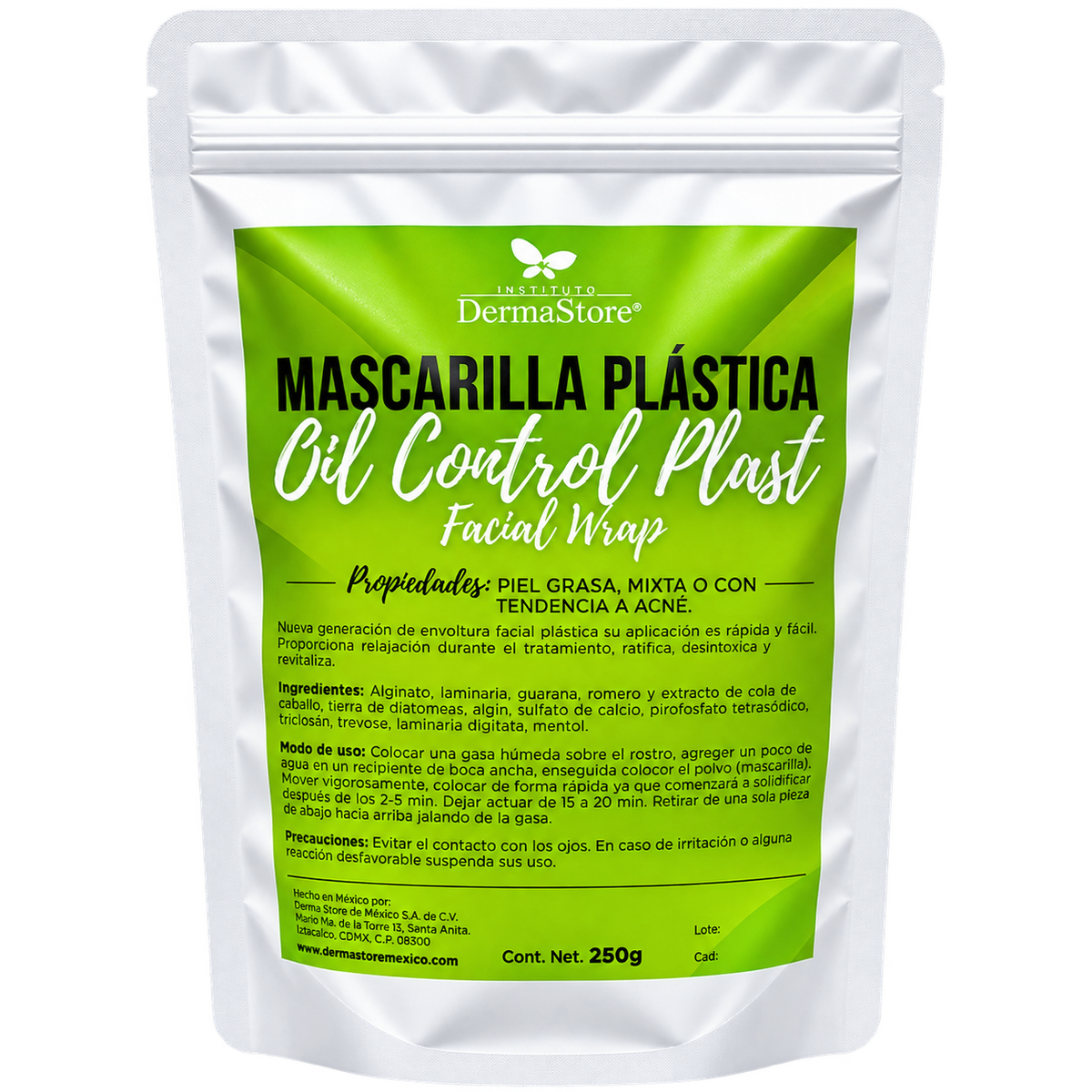 Mascarilla Plastica Control Graso