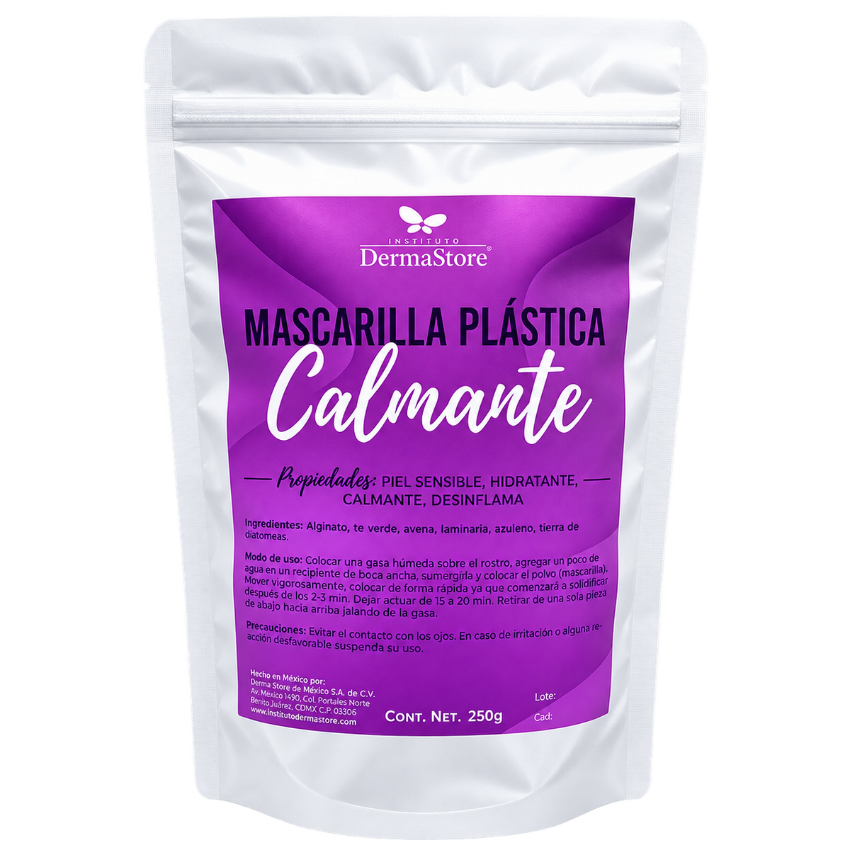Mascarilla Plastica Calmante